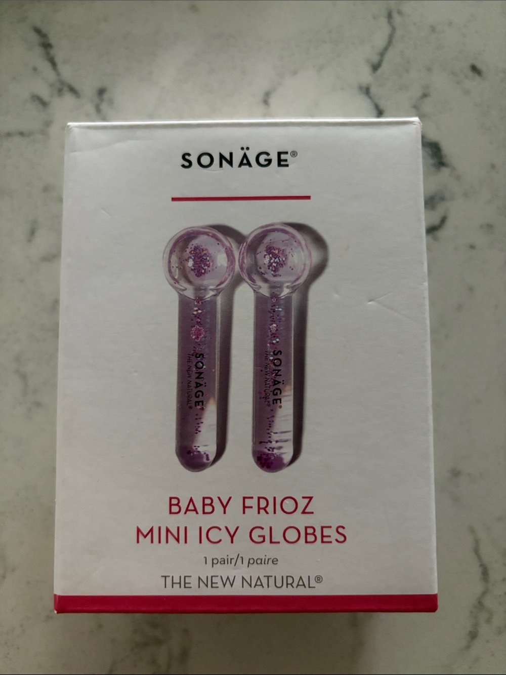 SONÄGE Baby Frioz Mini Icy Globes - Purple Cooling Facial Rollers